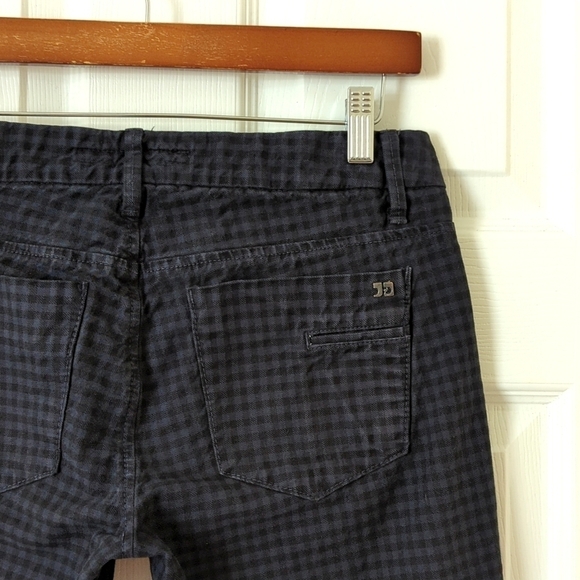 Joe's Jeans Chelsea Gingham Low Rise Ultra Slim Skinny Jeans Midnight Blue 28 - Picture 14 of 15